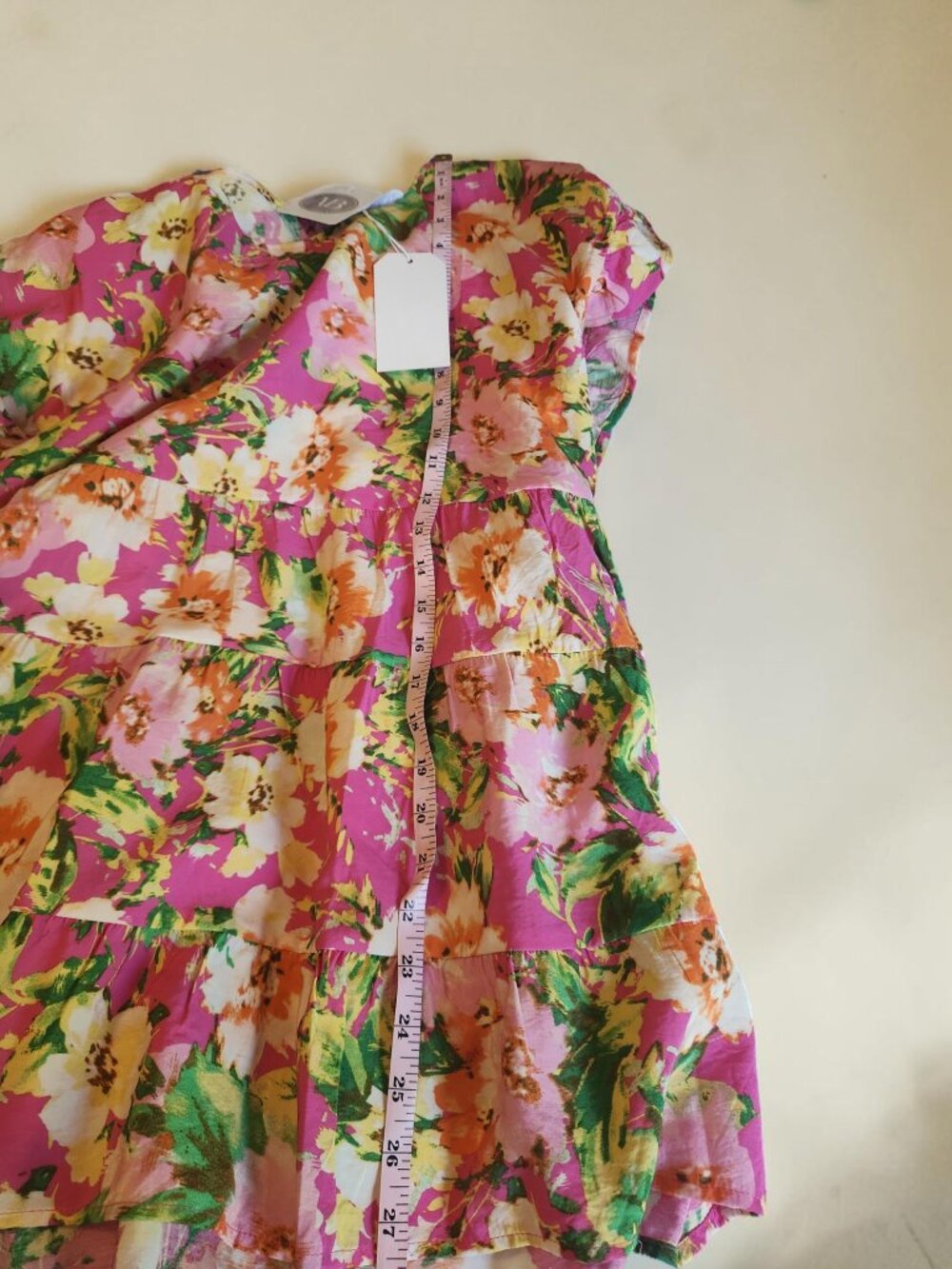 🌸 Emily Wonder Floral Blouse Size Large NWT Pink Ruffle Sleeve 🌸 - Picture 10 of 10